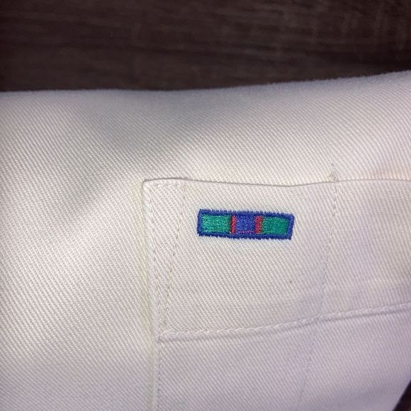 Mens Medium Cream Alexander Julian Colours Button Up Shirt - Picture 12 of 12